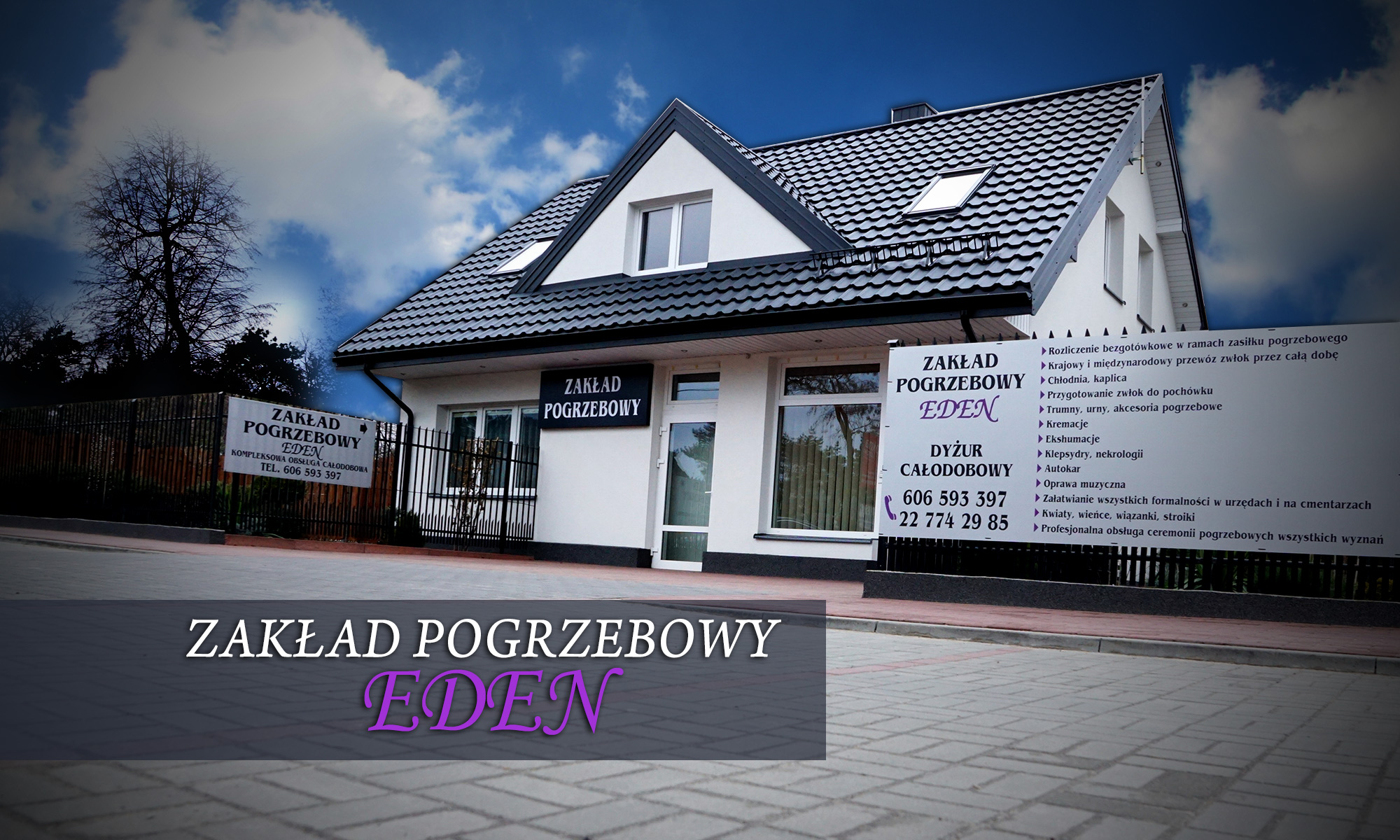 Siedziba Zakładu Pogrzebowego Eden w Legionowie