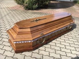 Trumna dębowa lakierowana